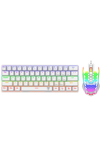 Tiendas EFE Kit gamer t-dagger teclado arena + mouse imperial blanco oferta