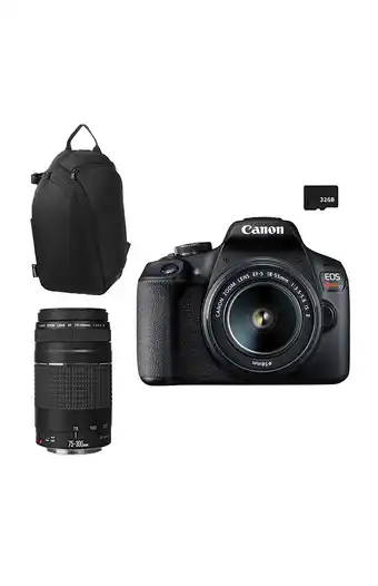 Tiendas EFE Cámara canon t7 75-300 + sling backpack100s oferta