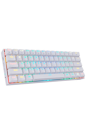 Tiendas EFE Teclado gamer redragon inalámbrico rgb draconic k530 blanco oferta