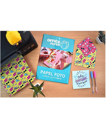 Tiendas EFE Papel fotográfico office paper ambos lados mate 140g por 20 hojas a4 oferta