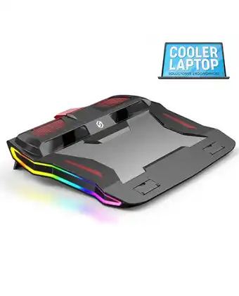 Tiendas EFE Cooler para laptop gamer rainbow rgb 4000 oferta
