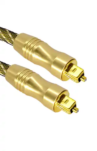 Tiendas EFE Cable de audio óptico 1.5m dorado oferta