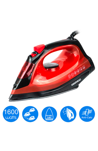 Tiendas EFE Plancha seco vapor spray 1600w daewoo dsi-9252 roja oferta