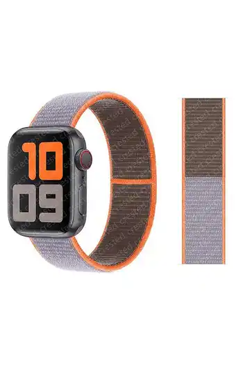 Correa para apple watch 42mm / 44mm / 45mm nylon plomo