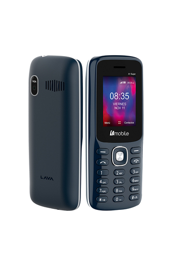 Tiendas EFE Celular bmobile by lava a1 super 32mb 32mb 1.8 azul plata oferta