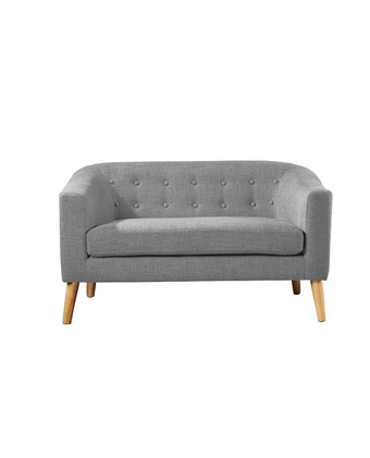 Tiendas EFE Sofá 2 cuerpos home premium viviana gris claro oferta