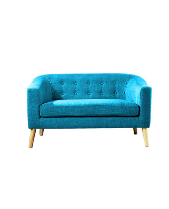 Tiendas EFE Sofá 2 cuerpos home premium viviana turquesa oferta