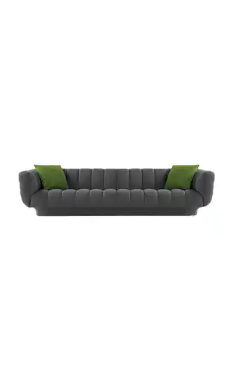 Tiendas EFE Sofá 3 cuerpos falotih león plomo oferta