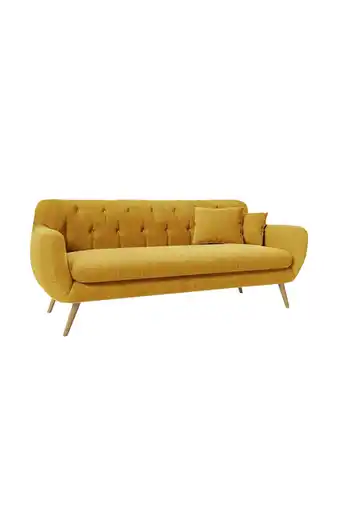Tiendas EFE Sofá 3 cuerpos falotih cody amarillo oferta