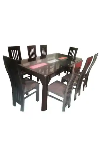 Tiendas EFE Comedor decohome rolom + 8 sillas oferta