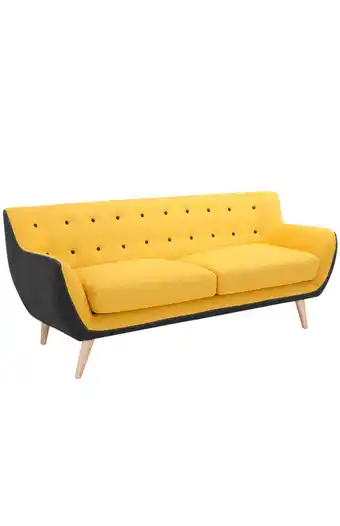 Tiendas EFE Sofá 3 cuerpos falotih salinas limited amarillo oferta
