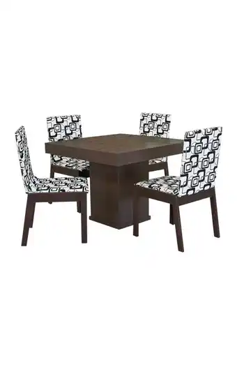 Tiendas EFE Comedor decohome roy + 4 sillas oferta