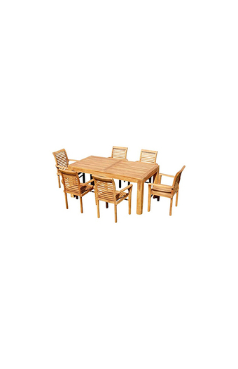 Tiendas EFE Juego de comedor falotih de terraza 6 personas kenobi oferta