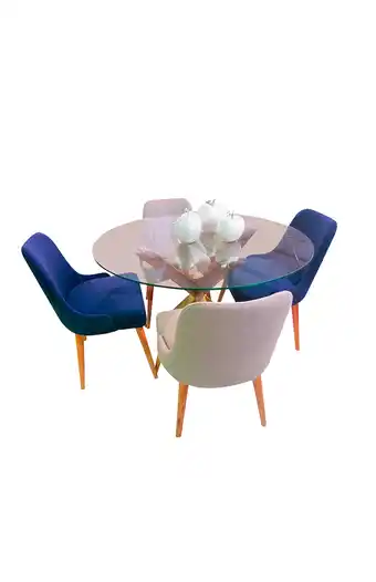 Tiendas EFE Juego de comedor falotih 4 sillas retro oferta