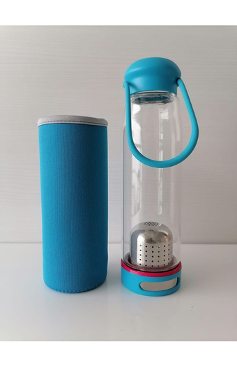 Tiendas EFE Tomatodo de vidrio con filtro infusor de 480ml el gran bazaar oferta