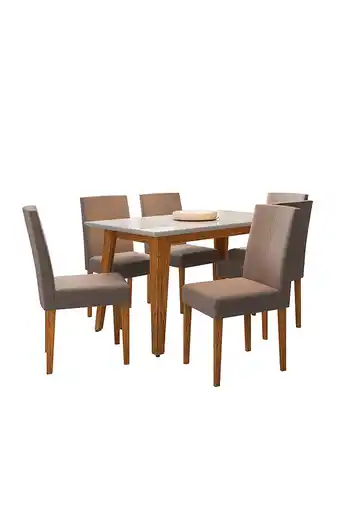 Tiendas EFE Juego de comedor falotih 6 sillas jida oferta