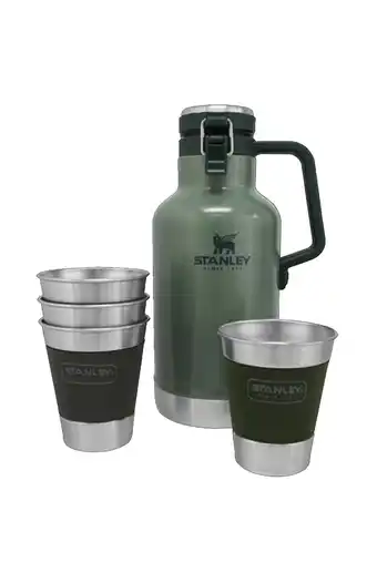 Tiendas EFE Combo gift growler de 64oz + 4 vasos stanley classic verde oferta