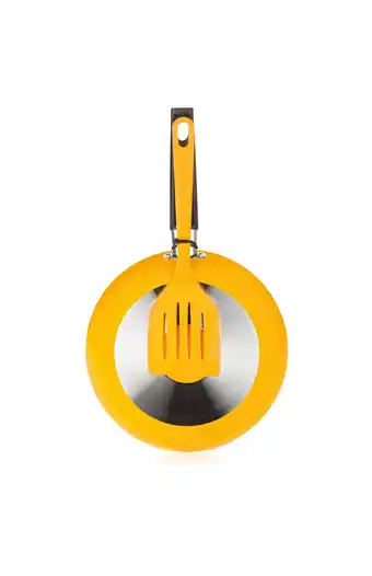 Tiendas EFE Sartén 20cm con espátula multiflon amarillo oferta