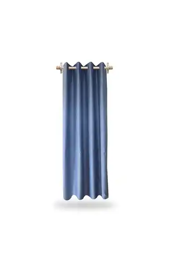 Tiendas EFE Cortina de 1.40x2.50mt coralpe con ojalillo de aluminio azul oferta