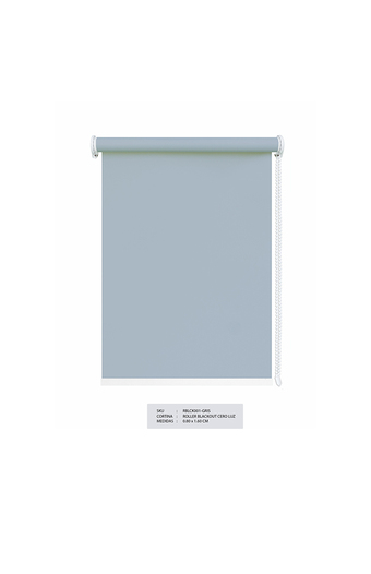 Tiendas EFE Cortina cero luz decora & muebles rollers blackout gris oferta
