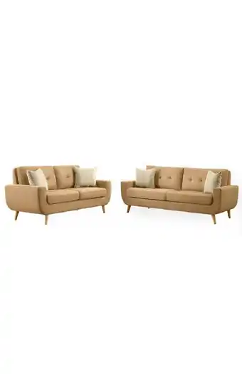 Tiendas EFE Juego de sala fabiani 3-2 mango beige oferta