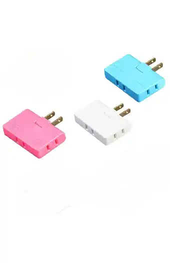 Tiendas EFE Adaptador enchufe giratorio pack x3 oferta