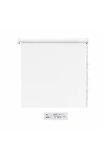 Tiendas EFE Cortina roller screen decora & muebles trasluz blanco oferta
