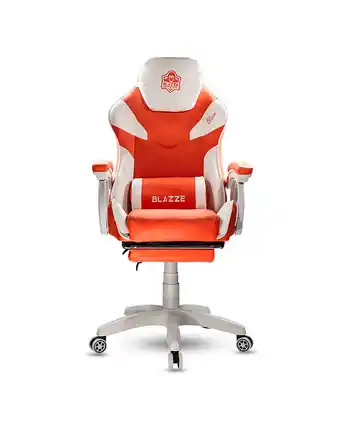 Tiendas EFE Silla gamer blazze pro con masajeador lumbar naranja oferta