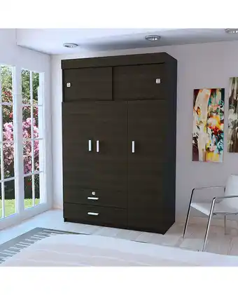 Tiendas EFE Clóset decohome manila z-120 5 puertas wengue oferta