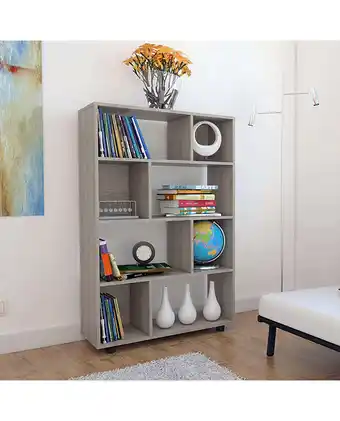 Tiendas EFE Biblioteca decohome office 8 ceniza oferta