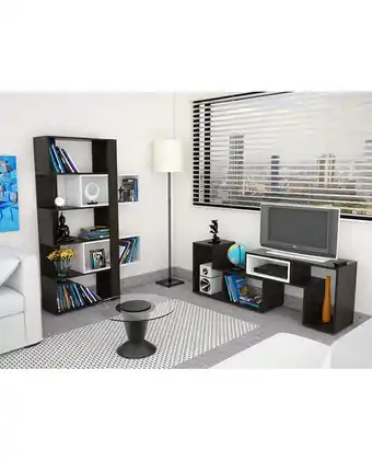 Tiendas EFE Combo decohome rack + estante atani wengue oferta