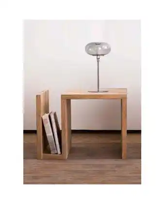 Tiendas EFE Velador decohome lof con secciones roble rústico oferta