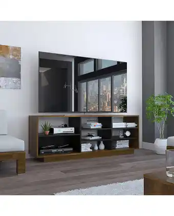 Tiendas EFE Rack decohome classic color tv58 caramelo y wengue oferta
