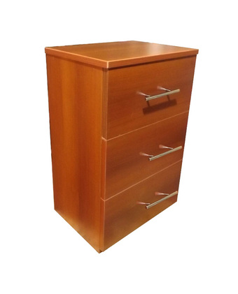 Tiendas EFE Velador de 3 cajones muebles yanira cedro oferta