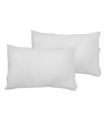Tiendas EFE Set x2 fundas de almohada free home 132h 100% algodón blanco oferta