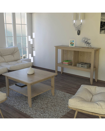 Tiendas EFE Mesa de centro + arrimo tuhome essential rovere oferta