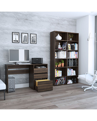 Tiendas EFE Combo office 7 tuhome escritorio + biblioteca habano oferta