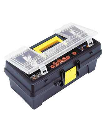 Tiendas EFE Caja de herramientas rimax con tapa organizadora negro oferta