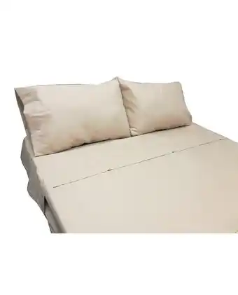 Tiendas EFE Juego de sábanas alondra 2plz 150h beige oferta