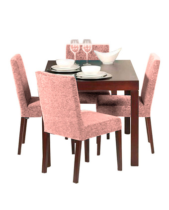 Tiendas EFE Juego de comedor de 4 sillas home premium tokio rosa oferta