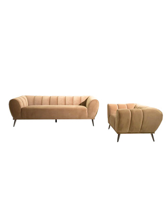 Tiendas EFE Juego de sala 3 1 home premium caroline beige oferta