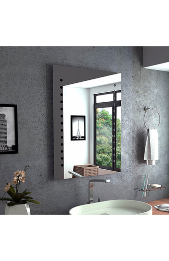 Tiendas EFE Espejo de 60x80x3.4cm tuhome con franjas laterales oferta