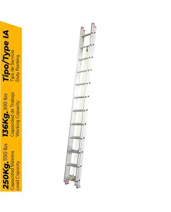 Tiendas EFE Escalera telescopica aluminio 24 pasos aladino oferta