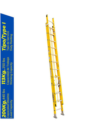 Tiendas EFE Escaleta telescópica de fibra de vidrio de 28 pasos bronco american ladder oferta