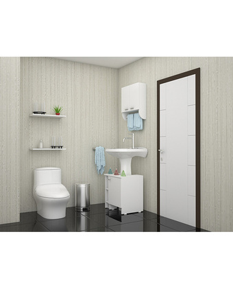 Tiendas EFE Combo tuhome botiquin bath 28 + optimizador lavamanos 47-a blanco oferta