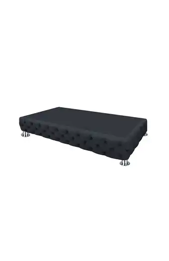 Tiendas EFE Box tarima mavisac capitoneado 1plz gris oscuro oferta