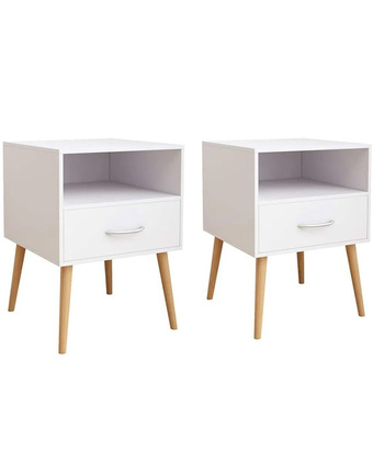 Tiendas EFE Velador gaudi jooli 2 unidades blanco oferta