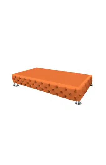 Tiendas EFE Box tarima mavisac capitoneado 1.5plz naranja oferta