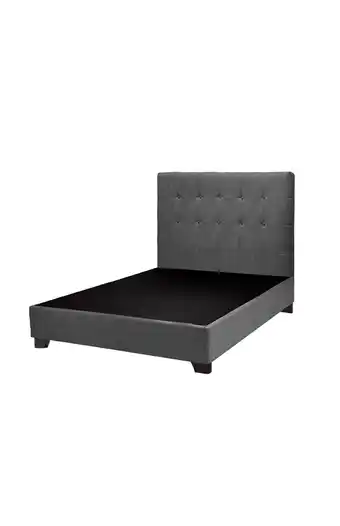 Tiendas EFE Cama falotih ariel 1.5plz gris oferta