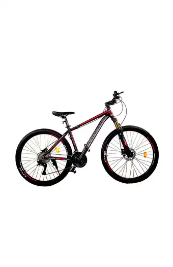 Tiendas EFE Bicicleta jeff city cobra aro 27.5 negro y rojo oferta